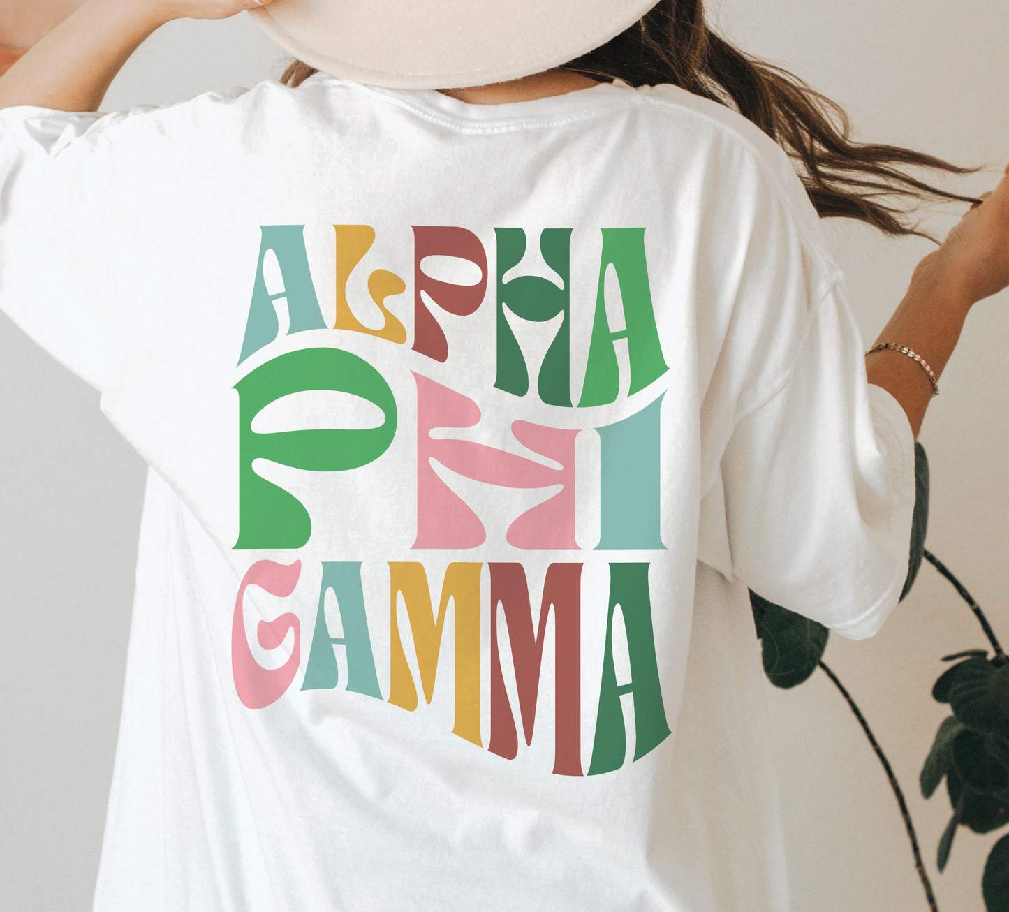 Alpha Phi Gamma Oversized Shirt, Groovy Sorority Sweatshirt , Alpha Phi Gamma Hoodie