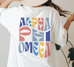 Alpha Phi Omega Oversized Shirt, Groovy Sorority Sweatshirt , Alpha Phi Omega Hoodie