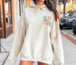 Alpha Sigma Tau Oversized Shirt, Groovy Sorority Sweatshirt , Alpha Sigma Tau Hoodie