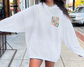 Alpha Sigma Tau Oversized Shirt, Groovy Sorority Sweatshirt , Alpha Sigma Tau Hoodie