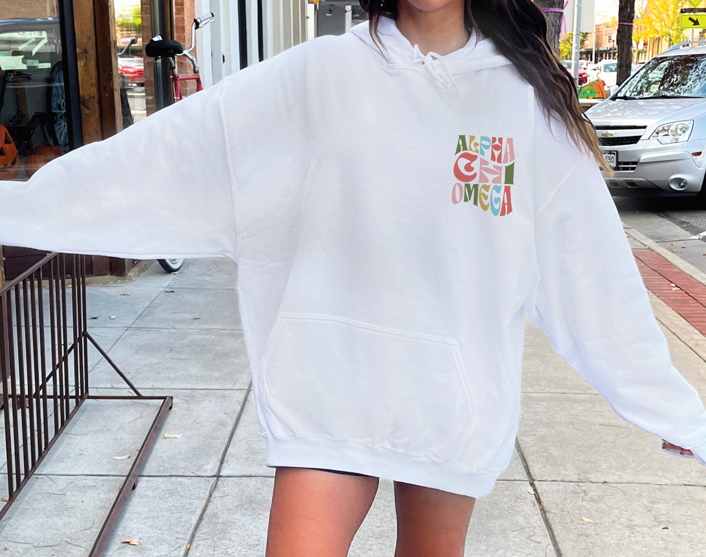 Alpha Chi Omega Oversized Shirt, Groovy Sorority Sweatshirt , Alpha Chi Omega Hoodie, A CHI O Sorority, Alpha Chi Omega Sorority Shirt, Alpha Chi shirt, AXO shirt