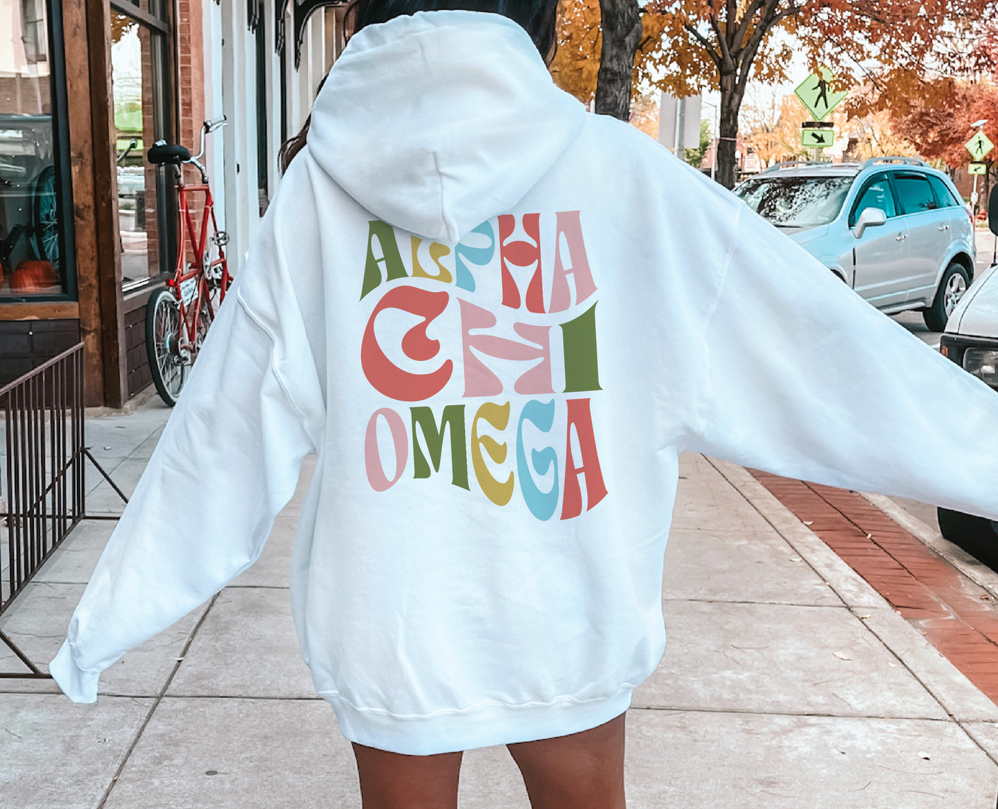 Alpha Chi Omega Oversized Shirt, Groovy Sorority Sweatshirt , Alpha Chi Omega Hoodie, A CHI O Sorority, Alpha Chi Omega Sorority Shirt, Alpha Chi shirt, AXO shirt