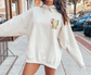 Chi Omega Oversized Shirt, Groovy Sorority Sweatshirt , Chi Omega Hoodie, Chi O, Chi Omega Shirt