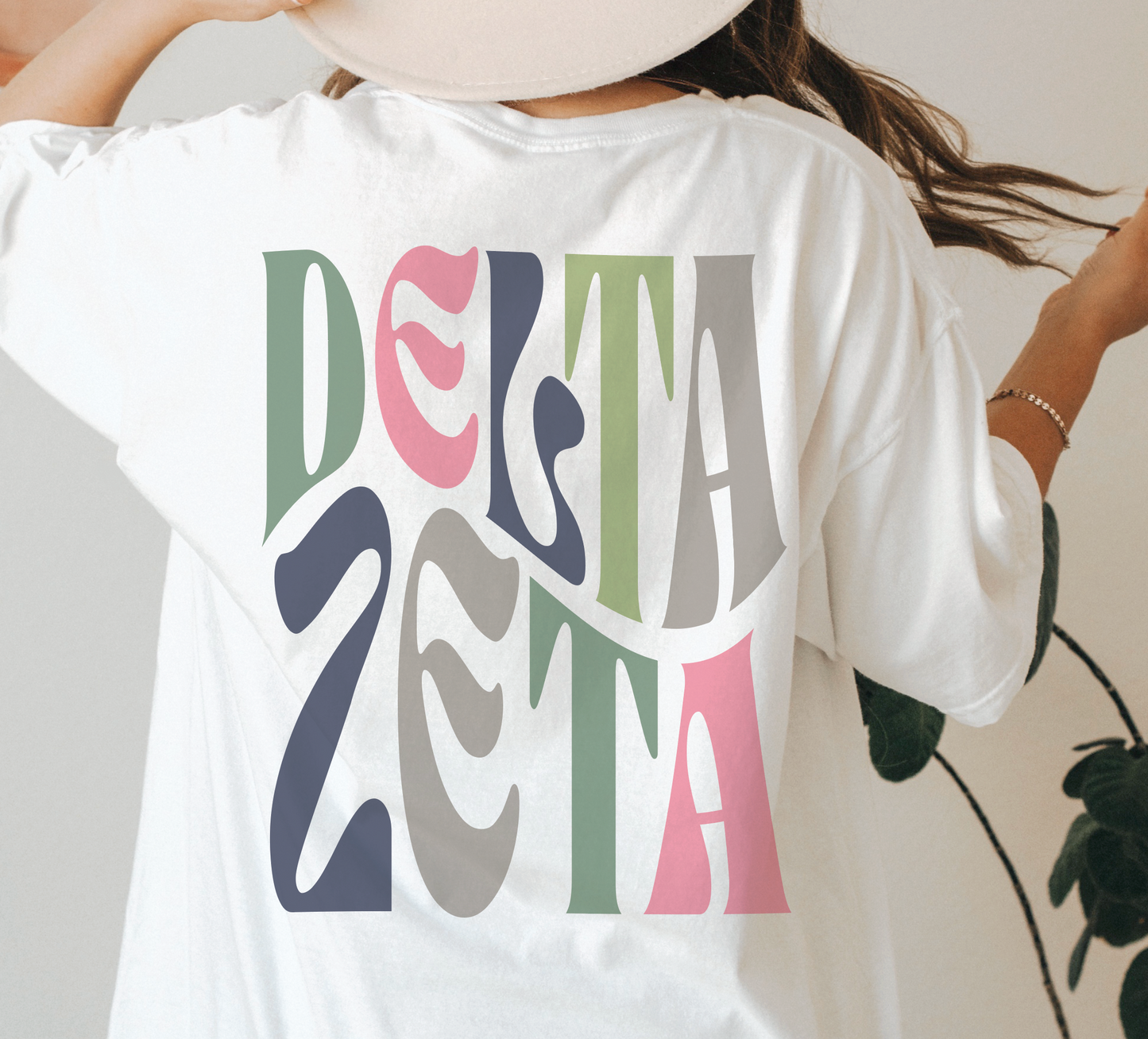 Delta Zeta Oversized Shirt, Groovy Sorority Sweatshirt , Delta Zeta Hoodie, DeeZee, DZ, Delta Zeta Shirt