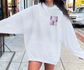 Delta Gamma Oversized Shirt, Groovy Sorority Sweatshirt , Delta Gamma Hoodie, Dee Gee, DG, DG Sorority Shirt