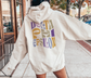 Delta Phi Epsilon Oversized Shirt, Groovy Sorority Sweatshirt , Delta Phi Epsilon Hoodie, Delta Phi Epsilon shirt, D Phi E sorority shirt