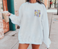 Delta Phi Epsilon Oversized Shirt, Groovy Sorority Sweatshirt , Delta Phi Epsilon Hoodie, Delta Phi Epsilon shirt, D Phi E sorority shirt