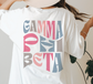 Gamma Phi Beta Oversized Shirt, Groovy Sorority Sweatshirt , Gamma Phi Beta Hoodie, Gamma Phi Sorority, Gamma Phi Beta Sorority Shirt