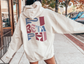 Pi Beta Phi Oversized Shirt, Groovy Sorority Sweatshirt , Pi Beta Phi Hoodie, A CHI O Sorority, Pi Beta PhiSorority Shirt, Pi Phi shirt