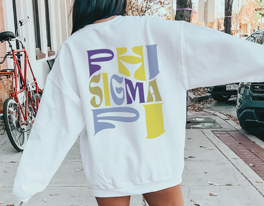 Phi Sigma Pi Oversized Shirt, Groovy Sorority Sweatshirt , Phi Sigma Pi Hoodie, Phi Sig Sorority, Phi Sigma Pi Sorority Shirt, Phi Sigma Pi shirt