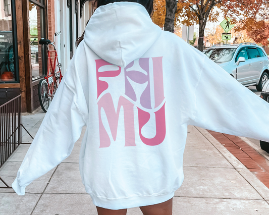 Phi Mu Oversized Shirt, Groovy Sorority Sweatshirt , Phi Mu Hoodie, Phi Mu Sorority, Phi Mu shirt