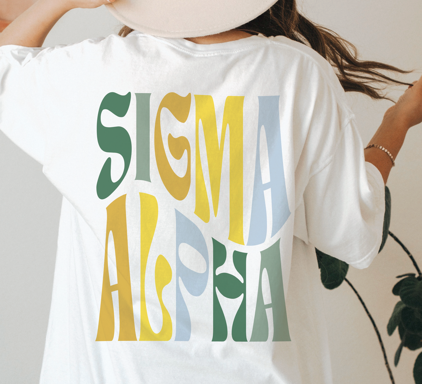 Sigma Alpha Oversized Shirt, Groovy Sorority Sweatshirt , Sigma Alpha Hoodie, Sigma Alpha Sorority Shirt