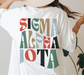 Sigma Alpha Iota Oversized Shirt, Groovy Sorority Sweatshirt , Sigma Alpha Iota Hoodie, SAI Sorority Shirt