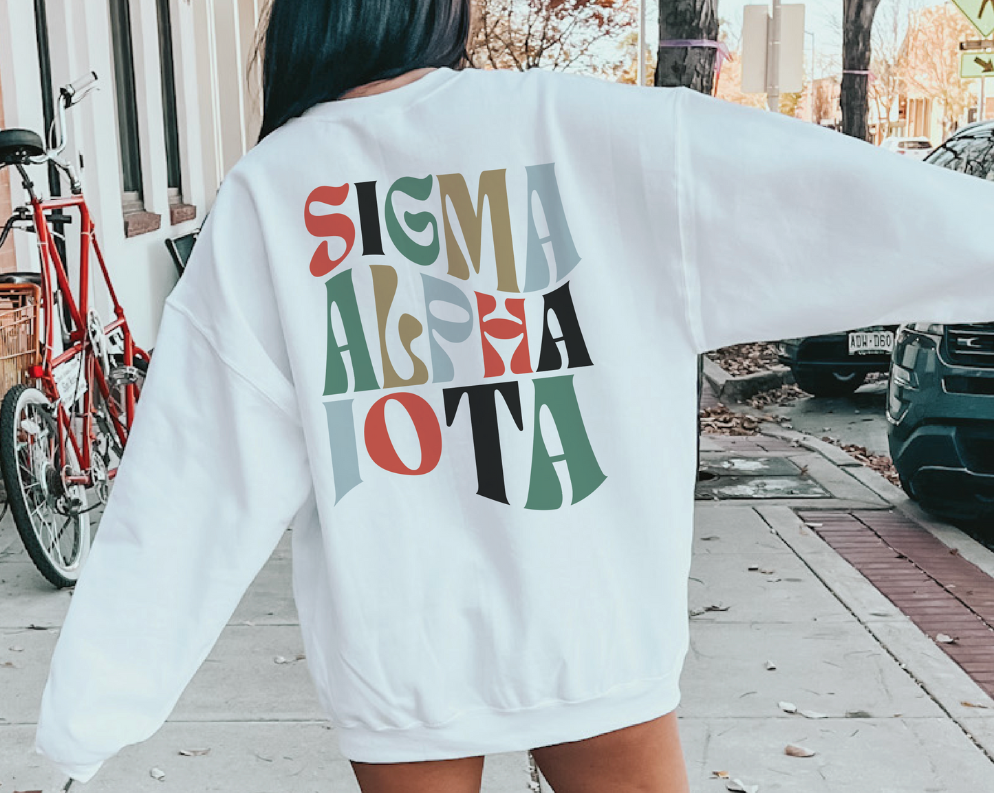 Sigma Alpha Iota Oversized Shirt, Groovy Sorority Sweatshirt , Sigma Alpha Iota Hoodie, SAI Sorority Shirt