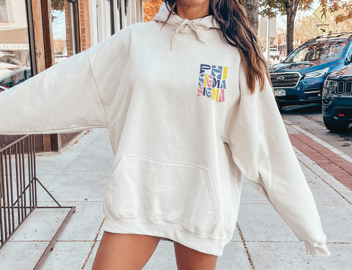 Phi Sigma Sigma Oversized Shirt, Groovy Sorority Sweatshirt , Phi Sigma Sigma Hoodie, Phi Sigma Sigma Sorority Shirt, Phi Sig Shirt