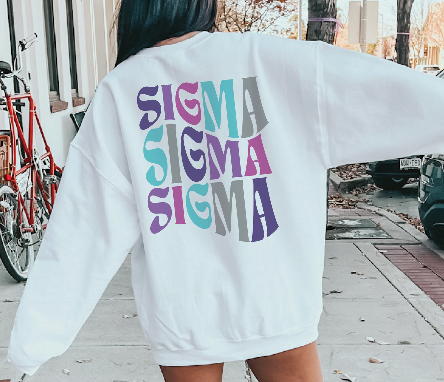 Sigma Sigma Sigma Oversized Shirt, Groovy Sorority Sweatshirt , Tri Sigma Hoodie, Tri Sig Sorority Shirt