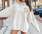 Theta Phi Alpha Oversized Shirt, Groovy Sorority Sweatshirt , Theta Phi Alpha Hoodie, Theta Phi Sorority Shirt