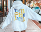 Theta Phi Alpha Oversized Shirt, Groovy Sorority Sweatshirt , Theta Phi Alpha Hoodie, Theta Phi Sorority Shirt