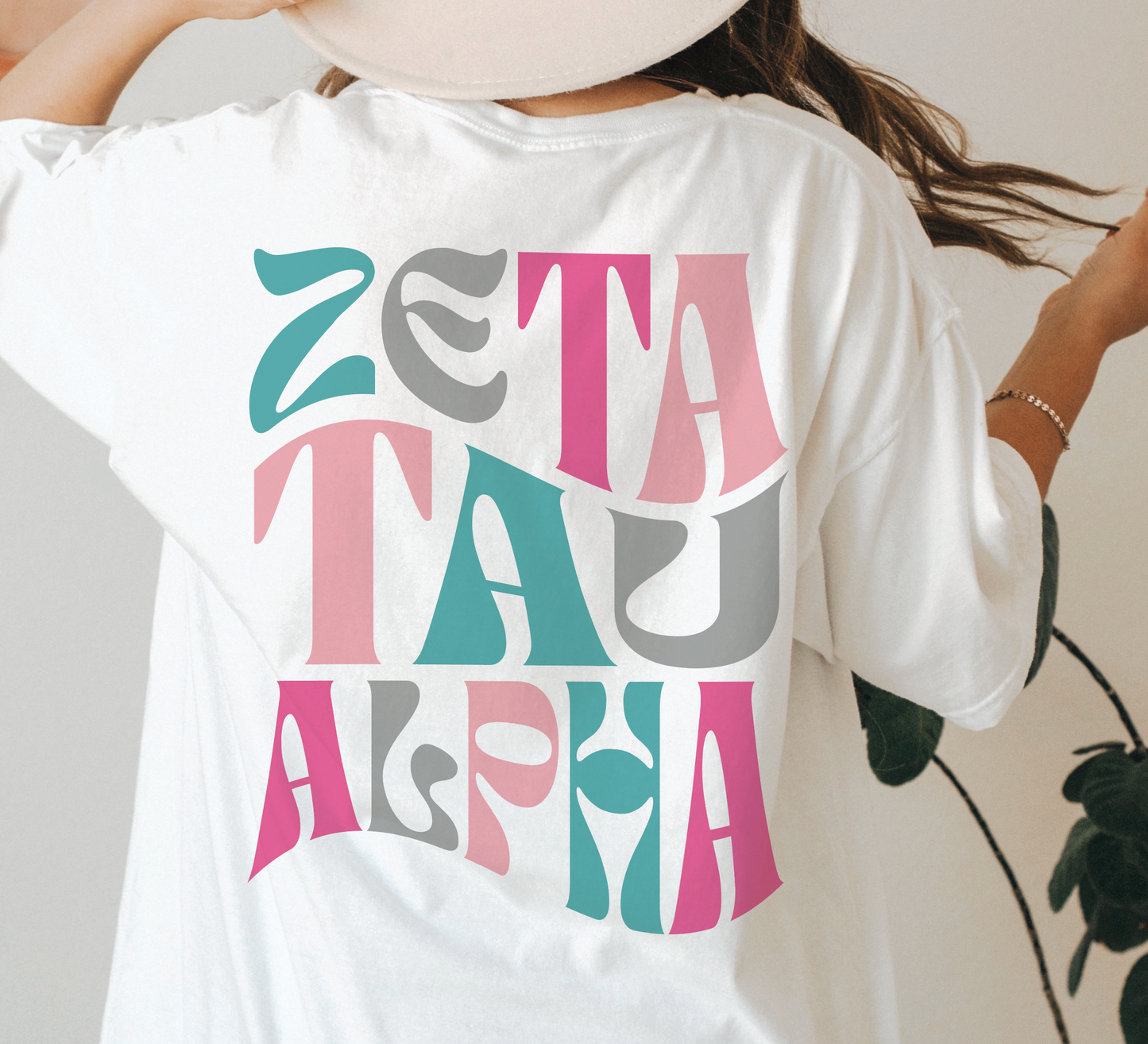 Zeta Tau Alpha Oversized Shirt, Groovy Sorority Sweatshirt , ZTA sorority shirt, Zeta Tau Alpha Hoodie, Zeta Sorority Shirt